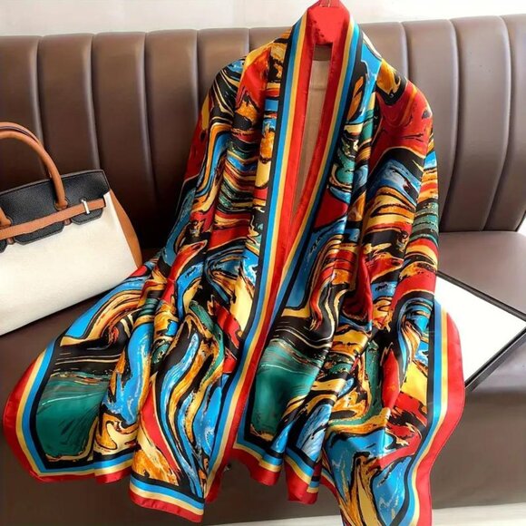 MODERN ART SCARF - Picture 1 of 3